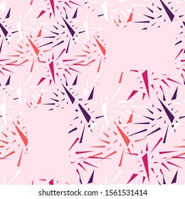 Abstract seamless pattern with chaotic triangles.