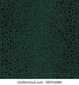 Abstract Seamless Pattern with Circle Shapes Similar to Snake Skin Pattern. Can be Used as an Background in Web, Paper or Fabric Design. Vector EPS 10.