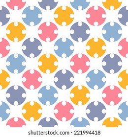 Abstract seamless pattern with circles