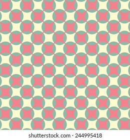 Abstract seamless pattern with circles