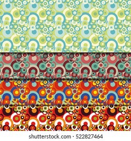 Abstract seamless pattern with circles