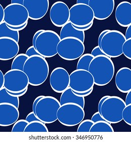 Abstract seamless pattern with circles. Colorful background for creating card, web page background, wallpaper and textile.