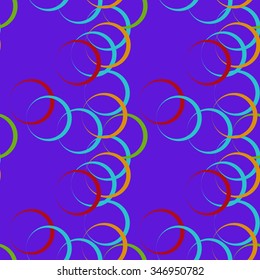 Abstract seamless pattern with circles. Colorful background for creating card, web page background, wallpaper and textile.