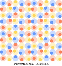 Abstract seamless pattern with circles. Pattern for fabric.