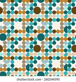 Abstract seamless pattern with circles. Pattern for fabric. Polka dot seamless pattern.