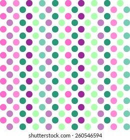 Abstract seamless pattern with circles. Pattern for fabric. Polka dot seamless pattern.