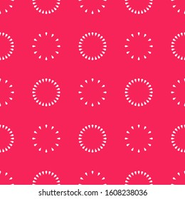Abstract seamless pattern with circles, geometric background, elegant ornament, vector flat design