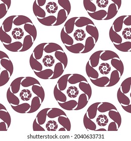 Abstract seamless pattern with circles. Geometric shape, round shapes