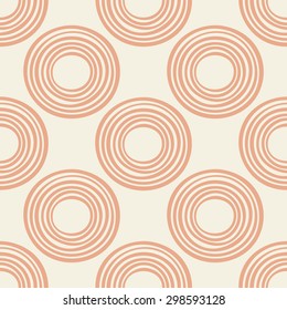 Abstract seamless pattern with circles. Geometrical background. Vector illustration.