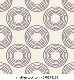 Abstract seamless pattern with circles. Geometrical background. Vector illustration.