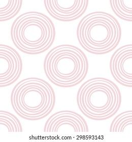 Abstract seamless pattern with circles. Geometrical background. Vector illustration.