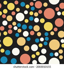 Abstract seamless pattern with circles. Geometry pattern for fabric and textile
