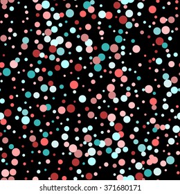 Abstract seamless pattern with circles. Geometry pattern for fabric. Textile background. Stock vector.