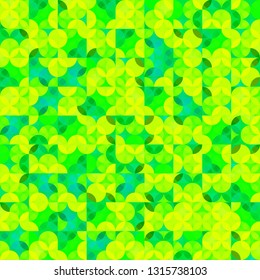 Abstract seamless pattern with circles in green colors. Stock vector illustration for background display, website, flyers, brochures and presentations.