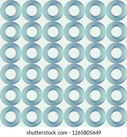 Abstract seamless pattern of circles. Modern stylish texture. Geometric grid. Repeating geometric tiles from volumetric circles. Color gradient. Vector color background.
