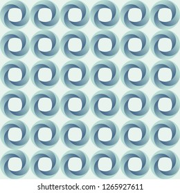 Abstract seamless pattern of circles. Modern stylish texture. Geometric grid. Repeating geometric tiles from volumetric circles. Color gradient. Vector color background.