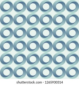 Abstract seamless pattern of circles. Modern stylish texture. Geometric grid. Repeating geometric tiles from volumetric circles. Color gradient. Vector color background.