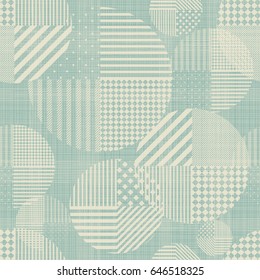 Abstract  seamless pattern with circles on texture background. Endless geometric pattern can be used for ceramic tile, wallpaper, linoleum, textile, wrapping paper, web page background. Vector