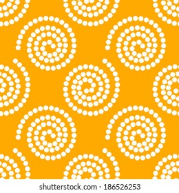 Abstract seamless pattern with circles - vector 
