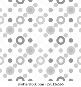 Abstract seamless pattern with circles. Vector illustration.