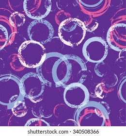 Abstract seamless pattern with Circles. Vector illustration background.