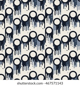Abstract seamless pattern with circles. Vector illustration