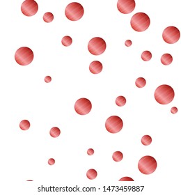 Abstract seamless pattern with circles. White background with red gradient polka dots. Template design for invitation, poster, card, flyer, banner. 