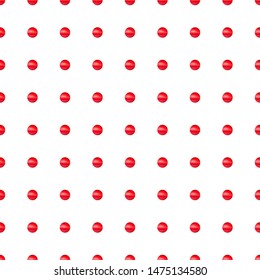 Abstract seamless pattern with circles. White background with red gradient polka dots. Template design for invitation, poster, card, flyer, banner. 