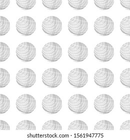 Abstract seamless pattern with circles. White background with black grunge polka dots. Template design for invitation, poster, card, flyer, banner.