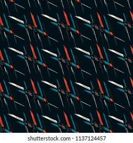 Abstract seamless pattern with city elements frayed sprays triangles neon paint colored high-quality vector illustration in graffiti style for your design