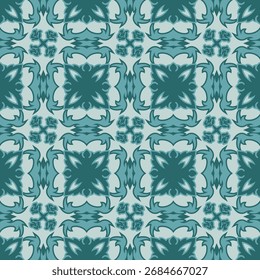 abstract seamless pattern with classical ethnic themes 