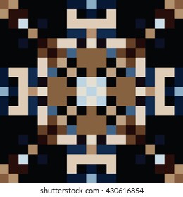 Abstract seamless pattern Cloth design wallpaper Pixel Vector illustration
