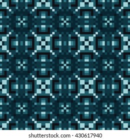 Abstract seamless pattern. Cloth design, wallpaper. Northern lights pixel pattern for print, mobile app, identity.