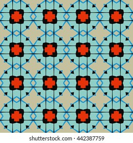 Abstract seamless pattern. Cloth design, wallpaper.