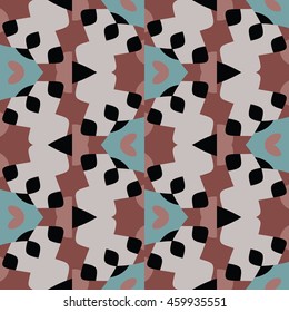 Abstract seamless pattern. Cloth design, wallpaper.