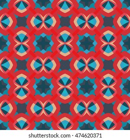Abstract seamless pattern. Cloth design, wallpaper.