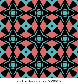Abstract seamless pattern. Cloth design, wallpaper.