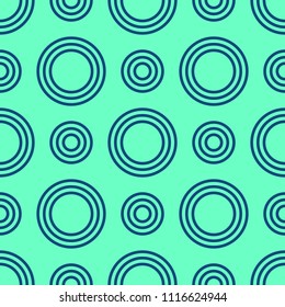 Abstract seamless pattern of color circles. Modern stylish texture. Vector background. Design for background, wallpaper, wrapping, fabric, textile.