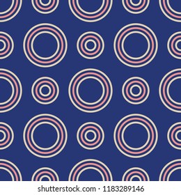 Abstract seamless pattern of color circles. Modern stylish texture. Vector background. Design for background, wallpaper, wrapping, fabric, textile.