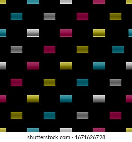 Abstract seamless pattern with color elements, vector illustration
