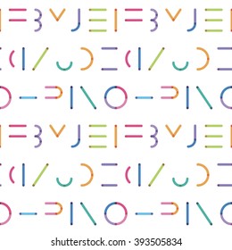 abstract seamless pattern from color geometrical elements with e