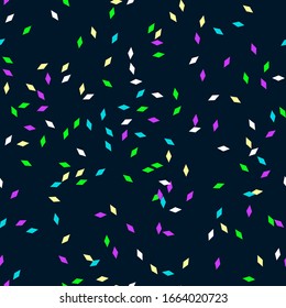 Abstract seamless pattern with color particles