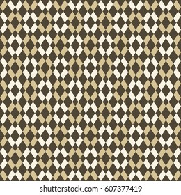 Abstract seamless pattern of color rhombuses. Modern stylish texture. Repeating geometric tiles. Vector background.