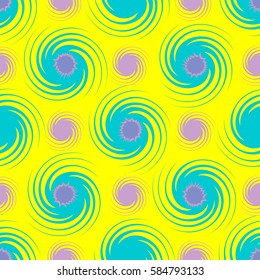 Abstract seamless pattern with color shapes. Vector illustration for festival of Holi