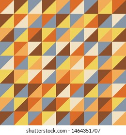 Abstract seamless pattern of colored geometrical, Modern stylish of repeating geometric mosaic, Simple graphic design for background