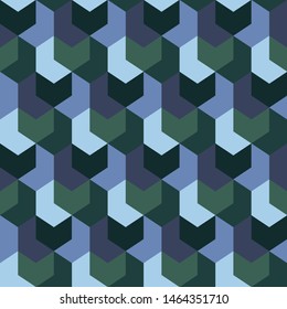 Abstract seamless pattern of colored geometrical, Modern stylish of repeating geometric mosaic, Simple graphic design for background