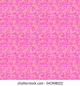 Abstract seamless pattern with colored rose flowers. Mosaic texture of stylized floral motif, rose flowers background. Seamless floral background. Backdrop with roses, vector mosaic picture.