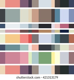 Abstract seamless pattern with colored squares on a white background.
