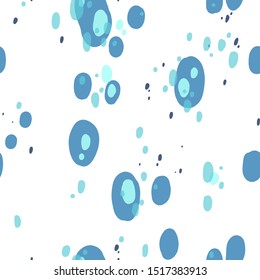 Abstract seamless pattern colored vector spots in dynamics