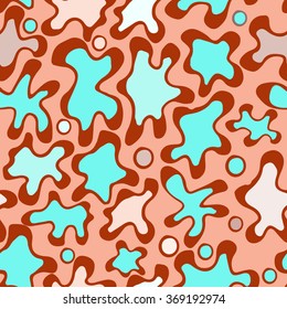 abstract seamless pattern, colorful blot, vector